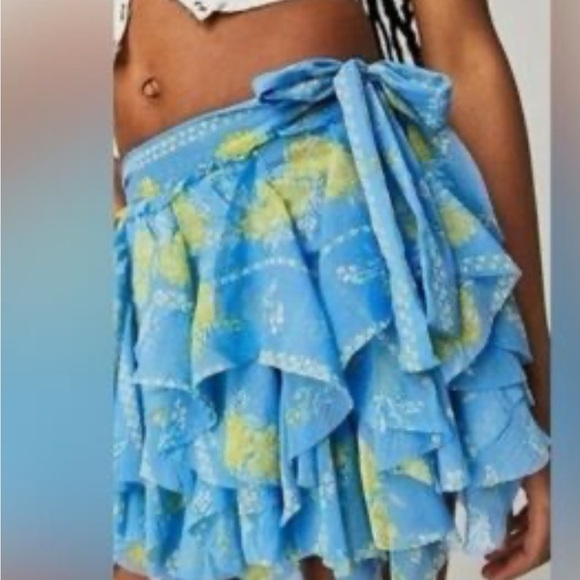 Free People Bali Made you look Mini Skirt skort 2 - Picture 2 of 9